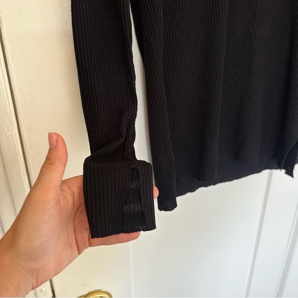 Urban Outfitters Black Ribbed Long Sleeve - Picture 8 of 10